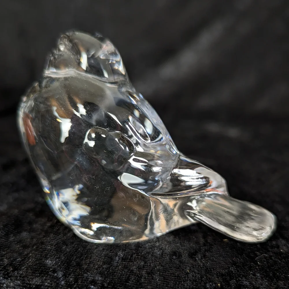 Fenton Clear Glass Bird - Picture 2 of 5